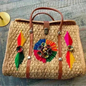 Mexico Straw Bag Excellent Condition